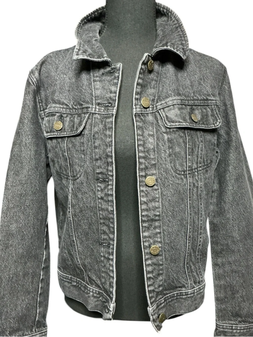Wild West Rodeo Western Cowgirl Upcycled Denim Jacket - Picture 2 of 7